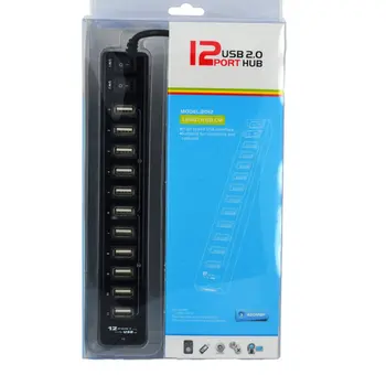 

12-Port USB Splitter HUB One For Twelve High-Speed Expander With High Power Supply Current Protection Function