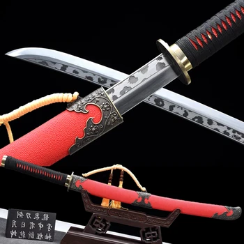 

Handmade Chinese KungFu Broadsword Sword WuShu Da Dao Sharp 1095 High Carbon Steel Qing Dynasty Bodyguard Waist Knife Saber