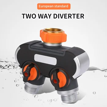 

Water Hose Splitter Dual Way Y Connector Water Valves Hose Connector Water Splitter Gardening Tool Valve Oxygen Pressure Reducer