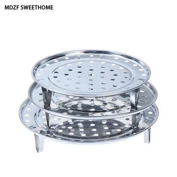

MDZF SWEETHOME 18/20/22/24cm Stainless Steel Steamer Rack Stock Pot Steaming Tray Stand Cookware Tool Kitchen Gadget