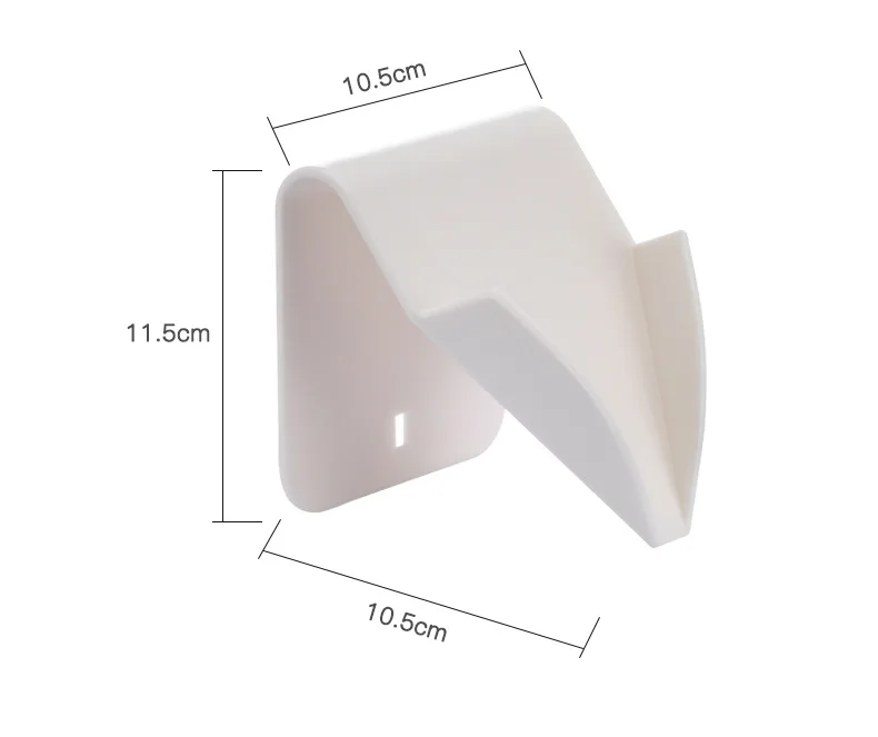 ZOTOBON 2PCS Wall Mounted Self Adhesive Soap Sponge Dish No Drilling Storage Box Rack Shelf Drain Bathroom Soap Dishes H101