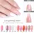 5PCS Poly Extention Gel Set Nail Art French Nail Art Clear Camouflage Color Nail Tip Form Crystal UV Gel Slice Brush Nail Gel