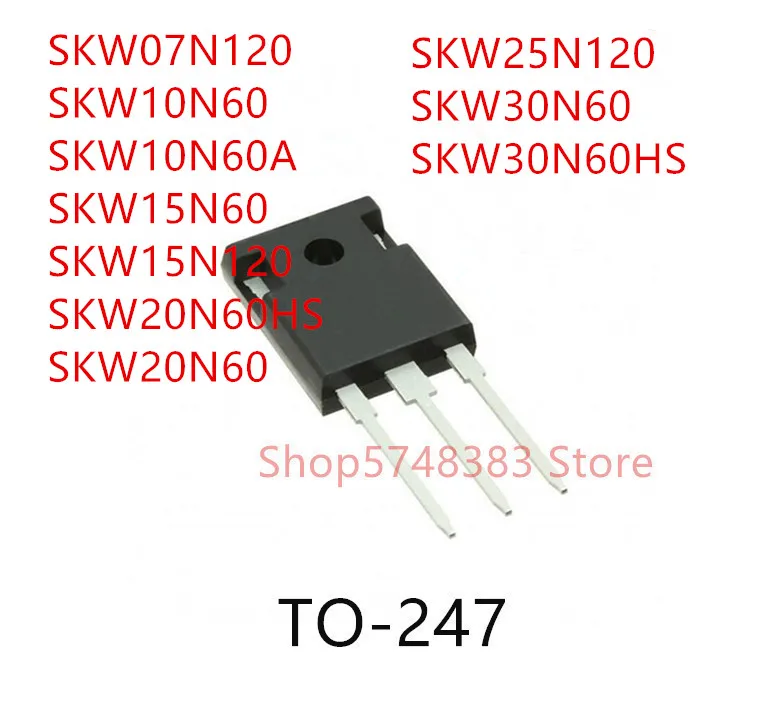10 шт. SKW07N120 SKW10N60 SKW10N60A SKW15N60 SKW15N120 SKW20N60HS SKW20N60 SKW25N120 SKW30N60 SKW30N60HS TO-247 | Электроника