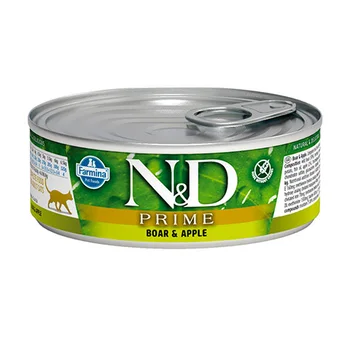 

FARMINA FARMINA CAT N & D PRIME BOAR & APPLE adult cats boar and apple 80 g