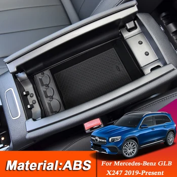 

For Mercedes-Benz GLB Class X247 2019-Present LHD Car Center Console Armrest Storage Box Covers Interior Decoration Accessories