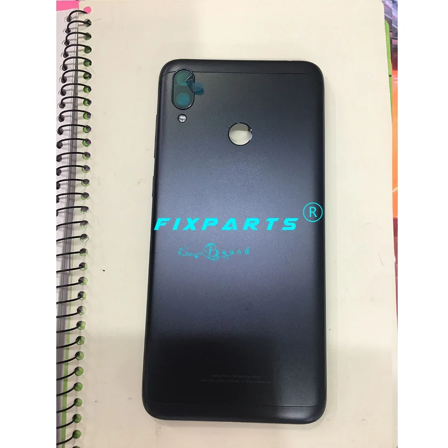 Оригинальная задняя крышка Корпус для ASUS ZenFone Max M2 ZB633KL ZB632KL задняя крышка Батарея двери с кнопка регулировки громкости Камера объектив