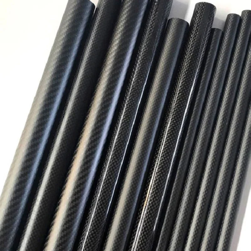 19mm OD Carbon Fiber Tube - 3K Glossy 1000mm Length For Drone Arms & RC Projects