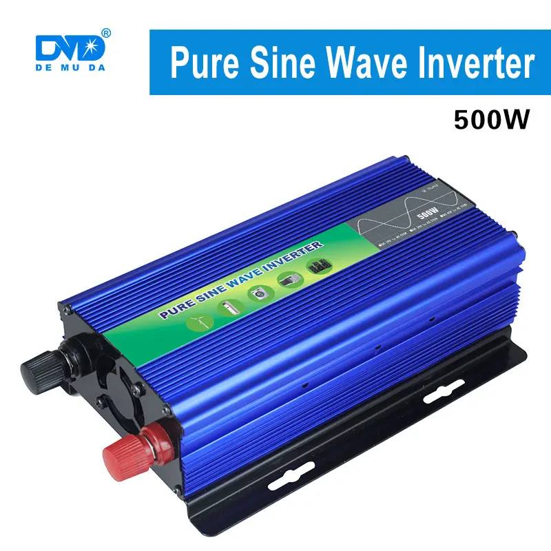 

professional high efficiency dc to ac inverter pure sine wave 500w 12v 230v with 2 years warranty