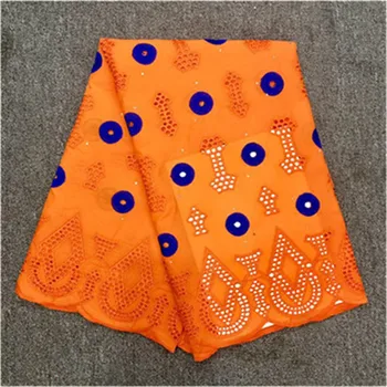 

African Dry Lace fabric 100%Cotton Lace Latest Swiss Voile Lace In Switzerland Dubai Fabric 2019 High Quality 2.5yards/lot