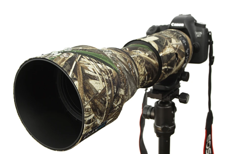 ROLANPRO-Capa de Chuva Camuflada Lente, Ajustável para