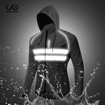 

WOSAWE Cycling Windproof Jacket Road Mountain Bike Reflective Ultralight Jersey Long Waterproof MTB Jackets Bicycle Windbreaker