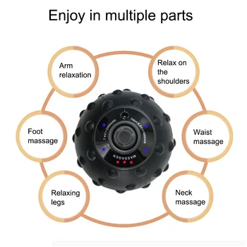 

Vibrating Massage Ball Electric Massage Roller Fitness Ball Relieve Trigger Point Training Fascia Ball Local Muscle Relaxation