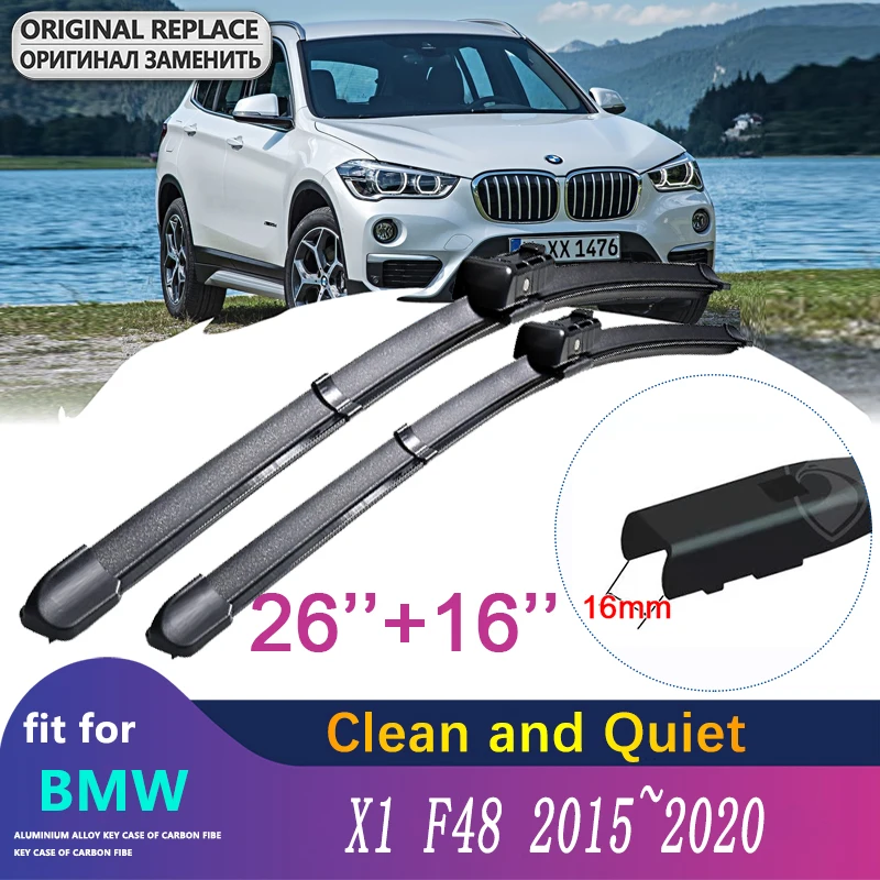 Car Wiper Blades for BMW X1 F48 2015~2020 Front Windscreen Windscreen Wipers Car Accessories Goods