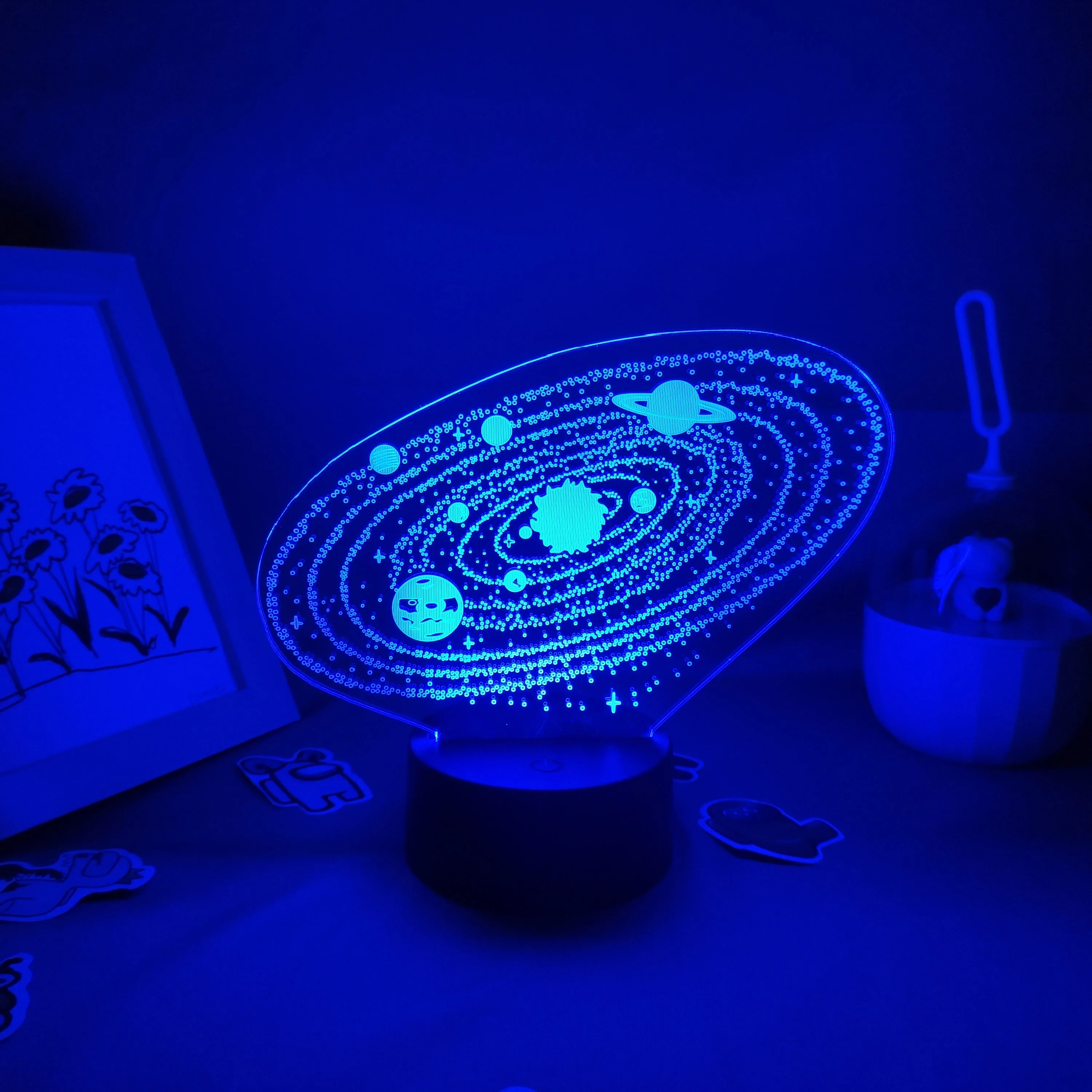 Nove Planetas Lava Lamp, Universo Espacial, Bedroom