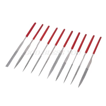 

140mm Needle Files Carving Jeweler Diamond Metal Glass Stone Craft Tool 10Pcs