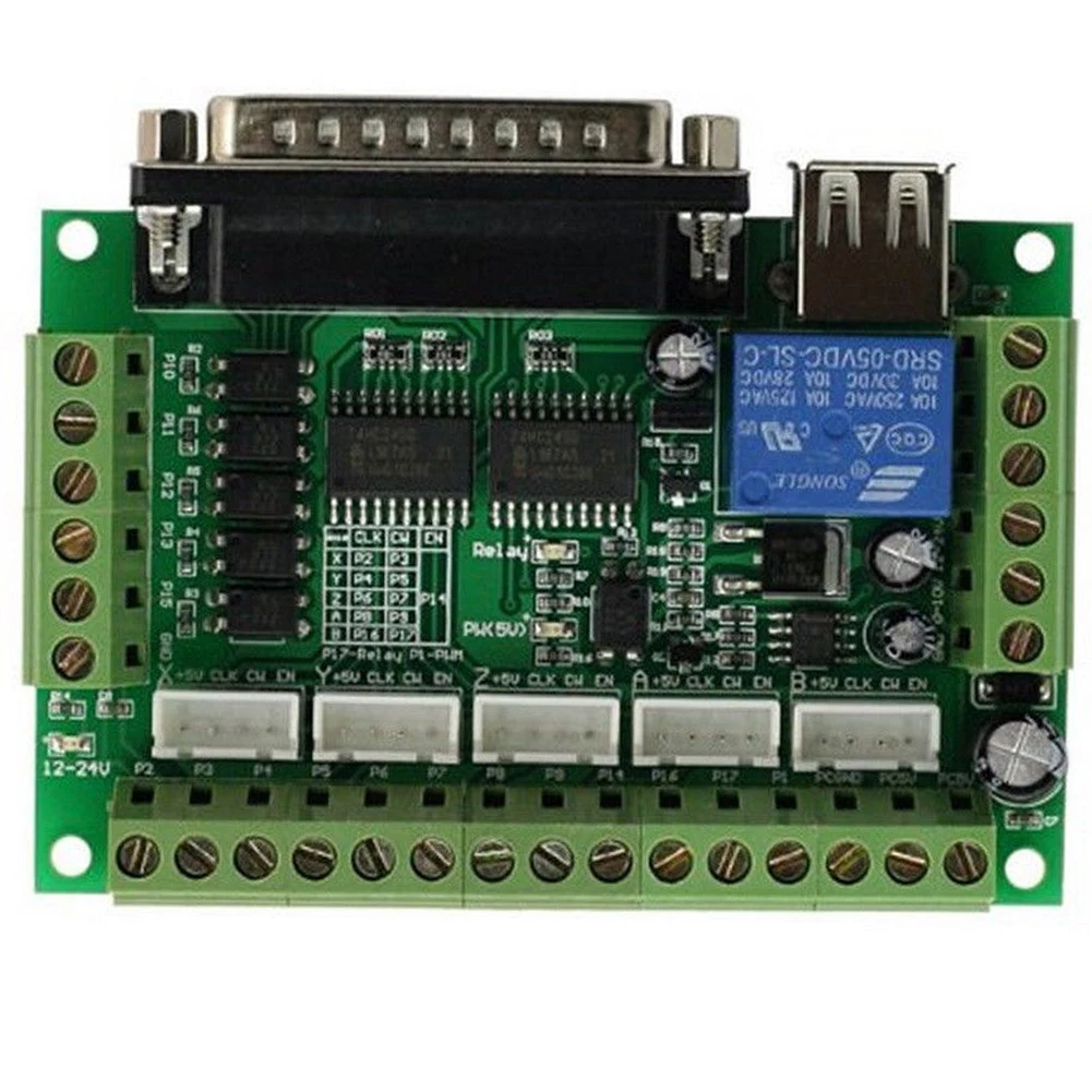 

Adapter Breakout Board Accessories Stepper Driver Replacement CNC Electronics Protection 5 Axis Controller Module For Mach3