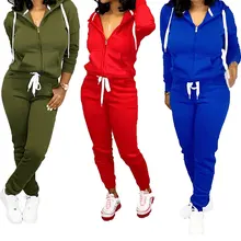 Women Hoodies Sports Suits Sexy Sportswear 2 Piece Set Sportswear Jogging Tracksuit Women Sports Suits Sportswear Jogging Tracks