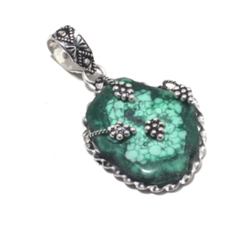 

Solar Quartz Pendant Silver Overlay over Copper , Hand made Women Jewelry Gift