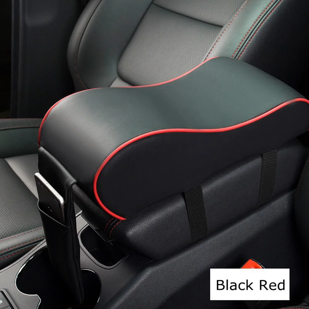 

Universal Leather Car Armrest Pad Car armrest Box Environmental Space Memory Cotton Armrest Box