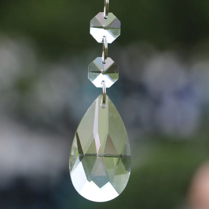 20pcs/lot Clear Chandelier Glass Crystals Lamp Prisms Parts Hanging Drops Pendants