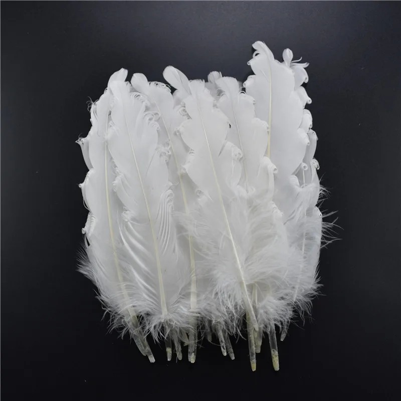 Natural Goose Feathers Small Floating Colourful Swan White Feather Plume  For Craft Wedding Jewelry Home Decoration