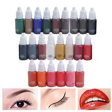 Высококачественные чернила Перманентный макияж Пигмент 15 мл Косметика 23 Цвета татуировки набор чернил краски для микроблейдинга бровей губ Макияж тела