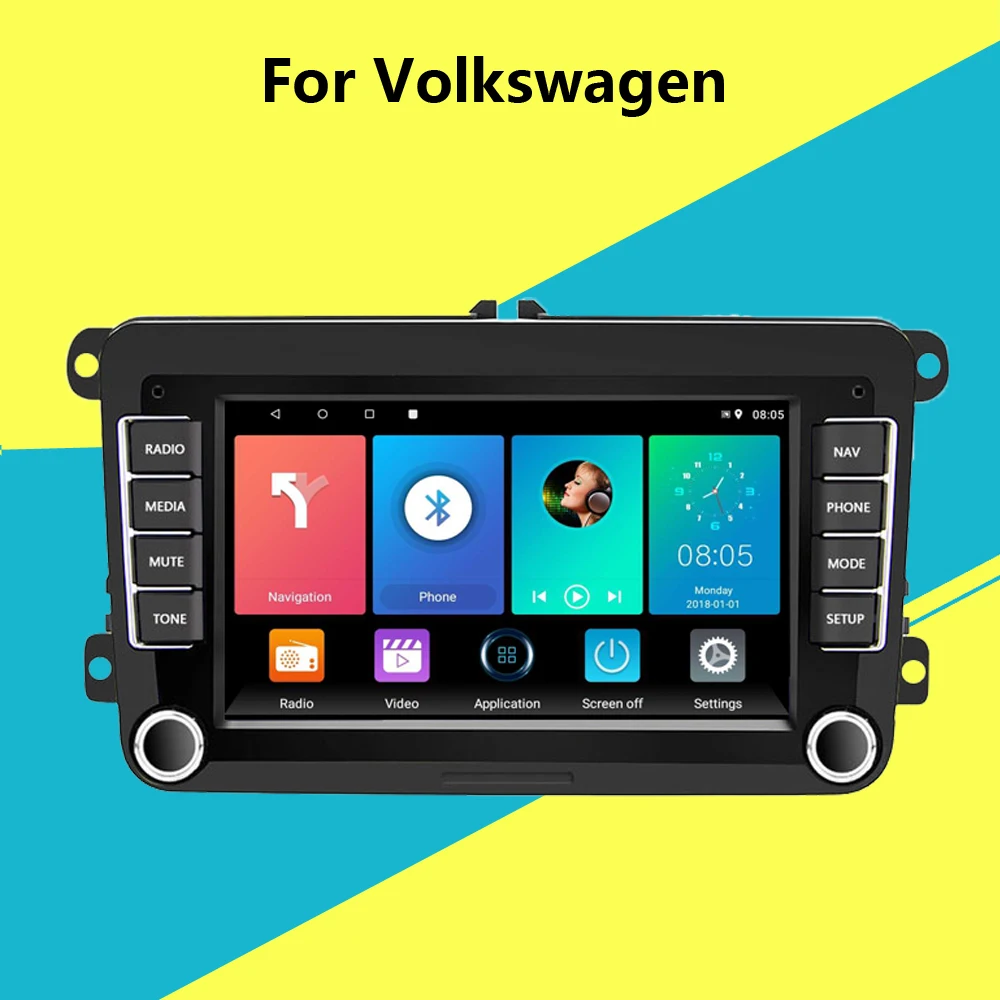 2 Din 7 дюймов Android 8 1 стерео для Volkswagen/Golf/Polo/Tiguan/Passat/SEAT/leon/Skoda/Octavia автомобильный Радио