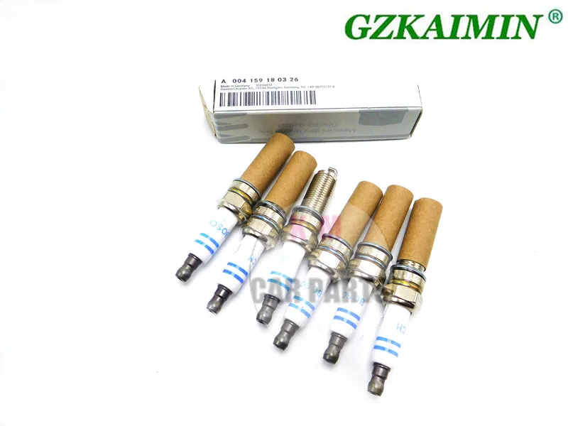 Top Set Of 6 High Quality Spark Plugs For Mercedes Benz C300 Gl450