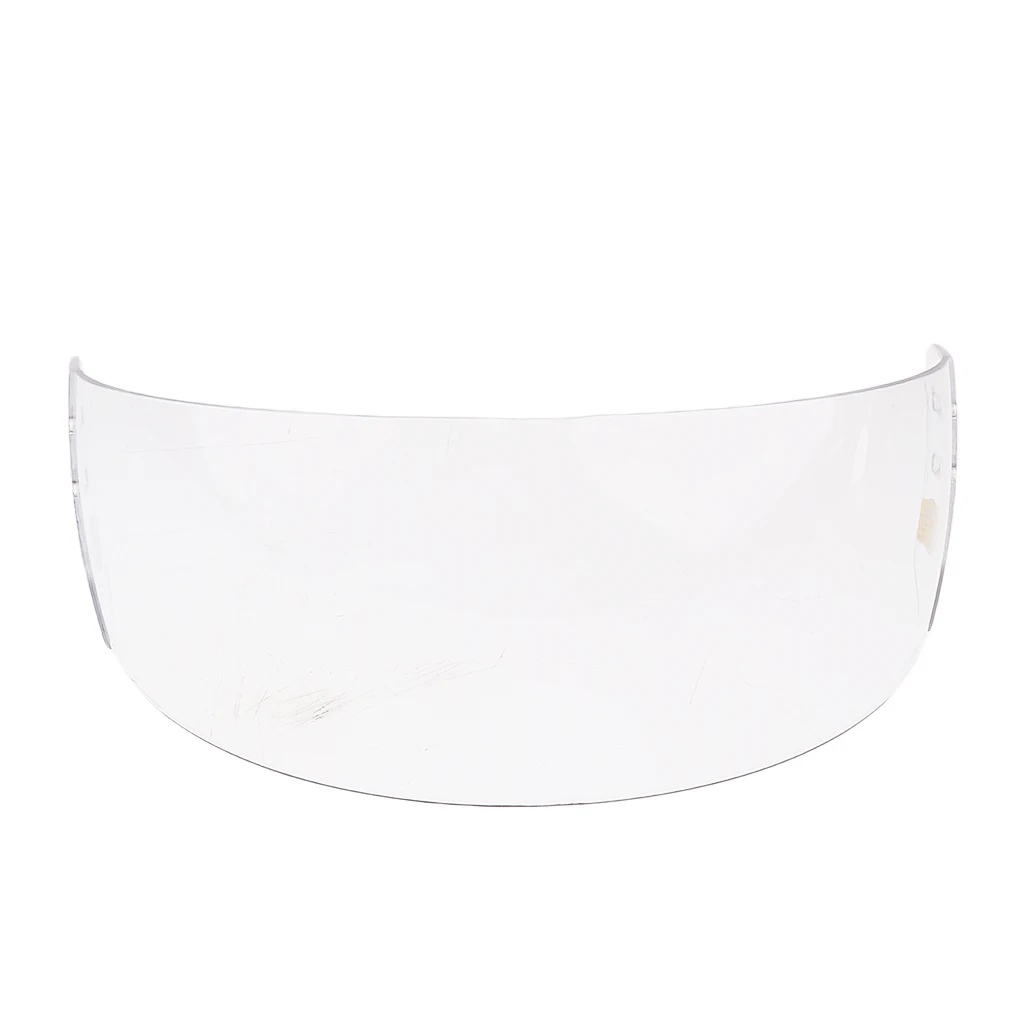 Premium CE Certification Anti-fog Anti-scratch Coating Ice Hockey Visor Face Shield with Mounting Hardware