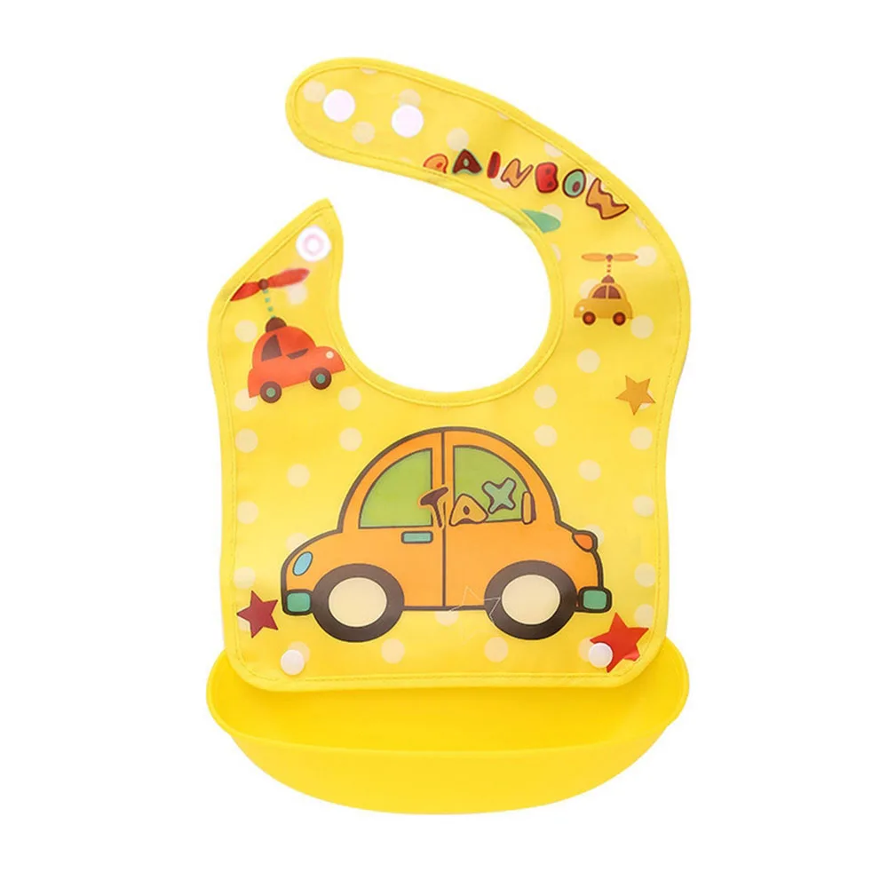 

Silicone Waterproof Baby Feeding Bib Boy Girl Infantil Bandana Apron Cartoon Newborn baby bibs silicone waterproof infantário
