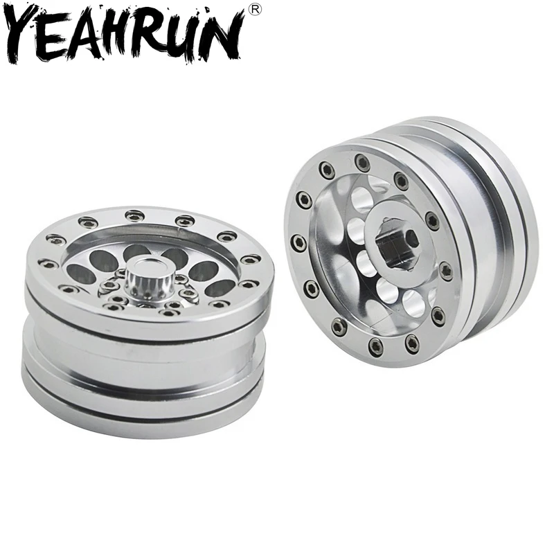 

YEAHRUN 4pcs 1.9inch Alloy Beadlock wheel rims for AXIAL SCX10 D90 CC01 1/10 RC Crawler 30mm Width