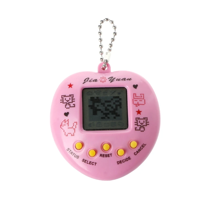 

LCD Virtual Digital Pet Handheld Electronic Game Machine With Keychain Heart Shape U50D for PS4