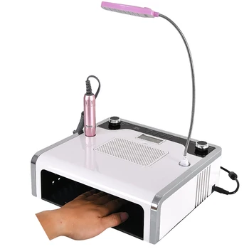 

Professional 4 in 1 Electric Nail Drill Machine Dust Vacuum Suction 108W LED UV Lamp Manicure Machine Electric Nail File