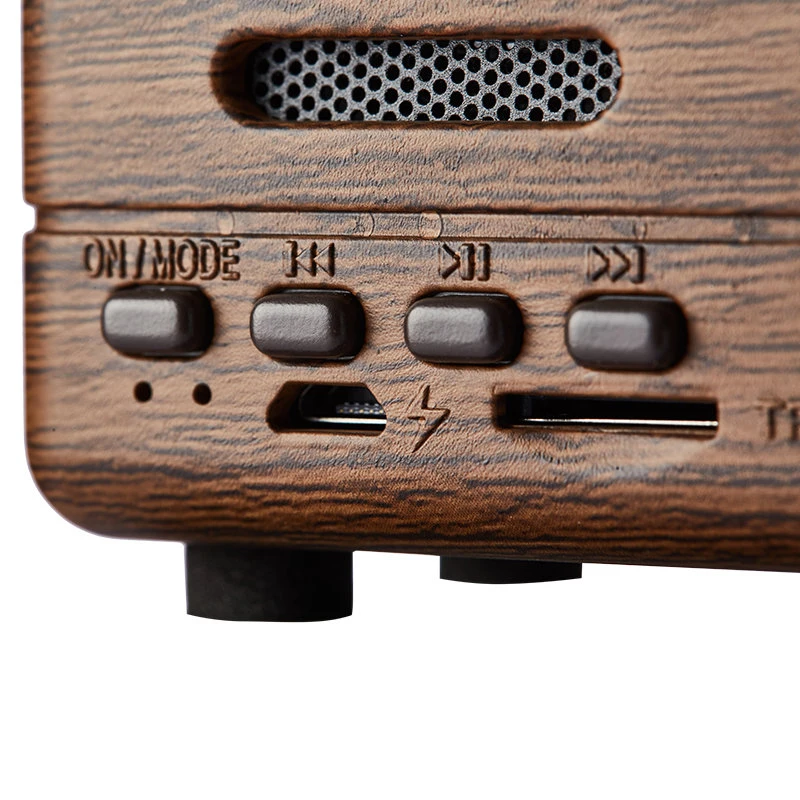 Ретро Bluetooth спикер портативный мини спикер s Поддержка Tf карты воспроизведения fm-радио Hands-Free для телефона ПК беспроводной динамик s-черный