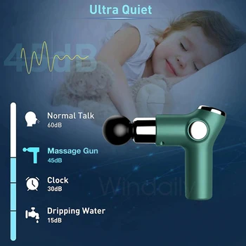 Mini LCD Massage Gun 32 Speed Touch Screen Deep Tissue Percussion 5