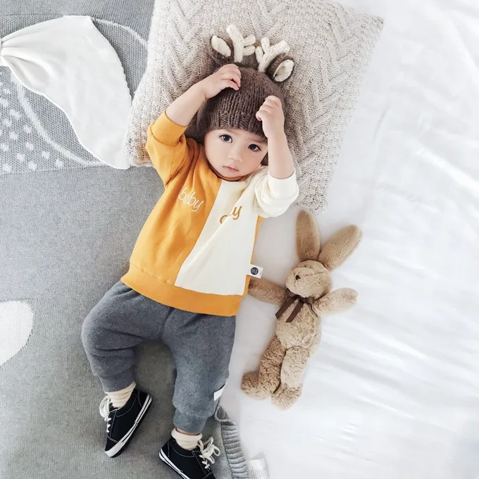 Mini Babe City детская одежда; повседневные брюки для детей; Сезон Зима; Новинка; бархатные теплые детские брюки; модные bao ku