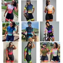 2022 XAMA Pro Women's Triathlon Short Cycling Jersey Sets Skinsuit Maillot Ropa Ciclismo Bicycle Mujer Bike Clothes Go Jumpsuit