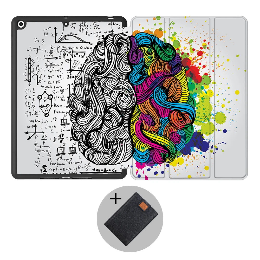 IPBC01 MTT чехол с граффити для iPad 7th Gen 10,2 дюймов Мягкий ТПУ задняя крышка из искусственной кожи откидной смарт-чехол 10,2 ''чехол для планшета A2197 A2198 - Цвет: IPBC01