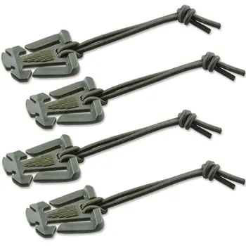 

4pcs MOLLE Web Dominators with Elastic String, durable Tactical Strap Management Tool, Backpack Accessories, Tactical Gear Clip,