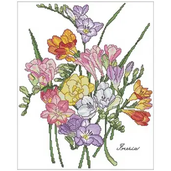 

Baise Iris Patterns Counted Cross Stitch 11CT 14CT 18CT DIY wholesale Chinese Cross Stitch Kits Embroidery Needlework Sets