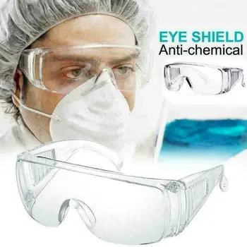 

In Stock Clear Anti-dust Safety Glasses Eye Protective Goggle Anti Pollution Anti-splash Spectacles Factory Lab Working Eyewear