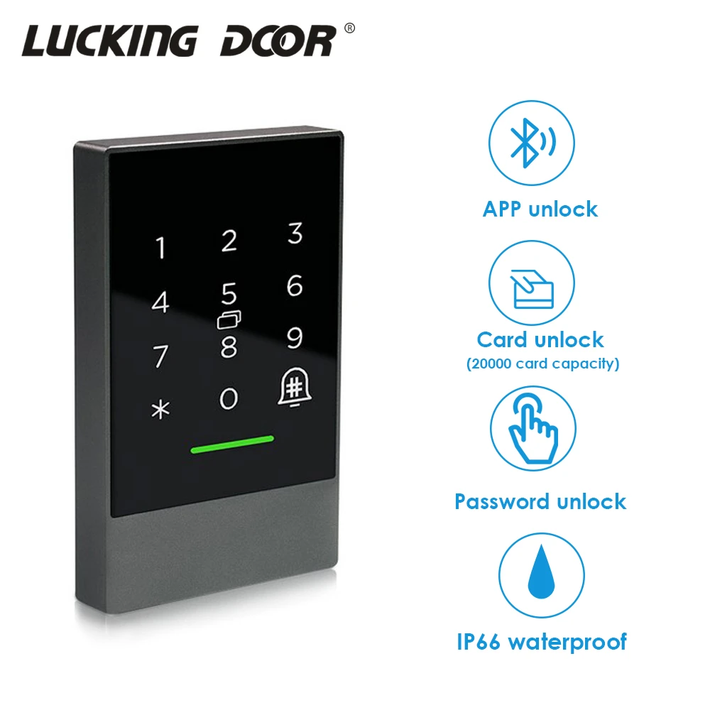Système de contrôle d'accès de porte avec application pour téléphone  intelligent, clavier de contrôle d'accès de porte, carte RFID, Bluetooth  V4.1, TTlock, K2, K2F, 13.56Mhz | AliExpress