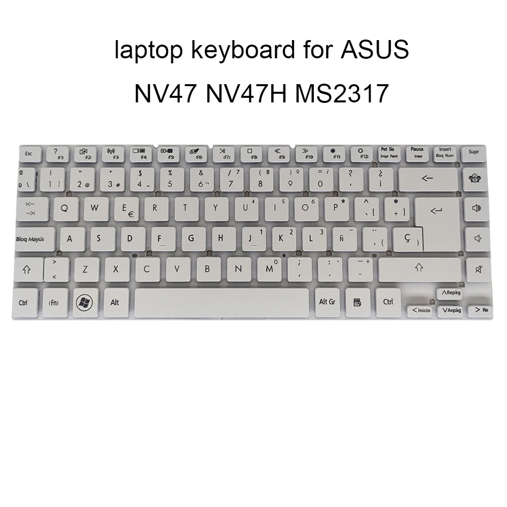

Replacement Keyboards for Gateway NV47 NV47H NV47H04C MS2317 SP Spanish white notebook keyboard laptop parts OnÂ Sale new work