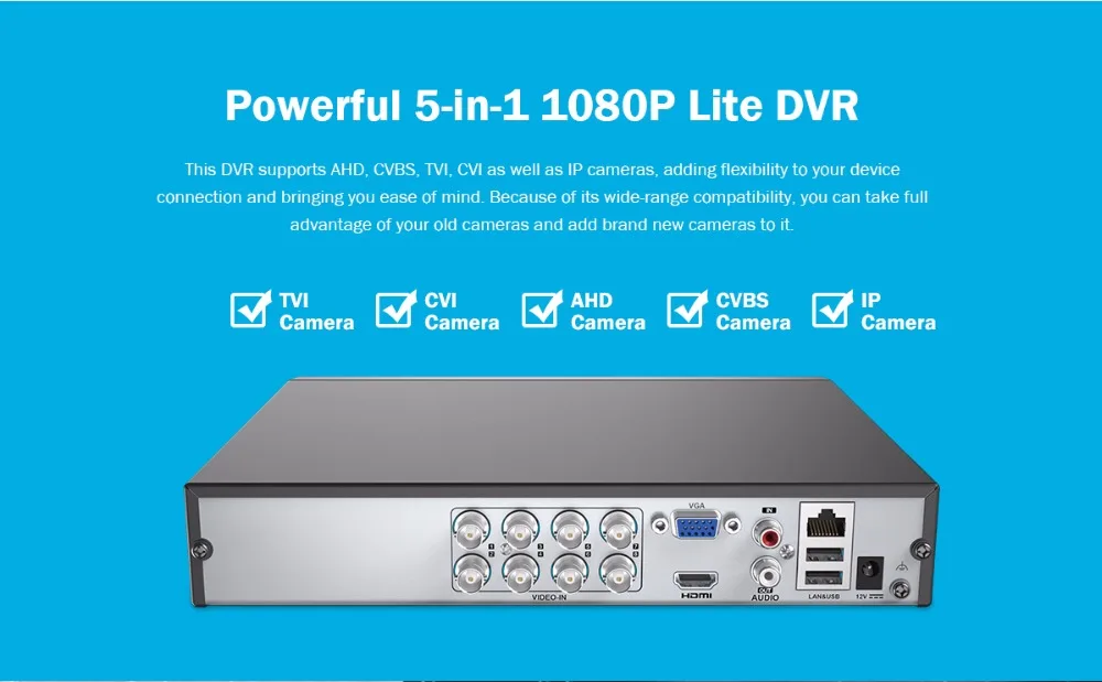 ANNKE 1080P 8CH CCTV камера DVR система 4 шт. IP66 Водонепроницаемая МП белая купольная камера s домашний комплект видеонаблюдения