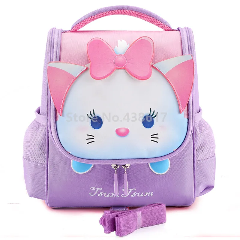 

Cute 3D Tsum Tsum Marie Cat Kids Toddler Anti-lost Backpack with Safety Harness Leash Bags For Kindergarten Preschool School Bag