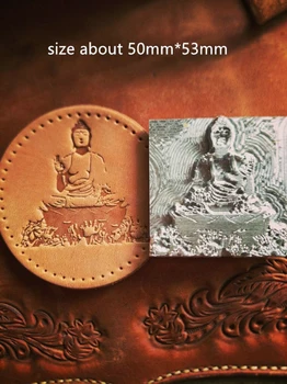 

Buddha statue pattern Hand-work unique design leather working tools carving punches stamp craft tools
