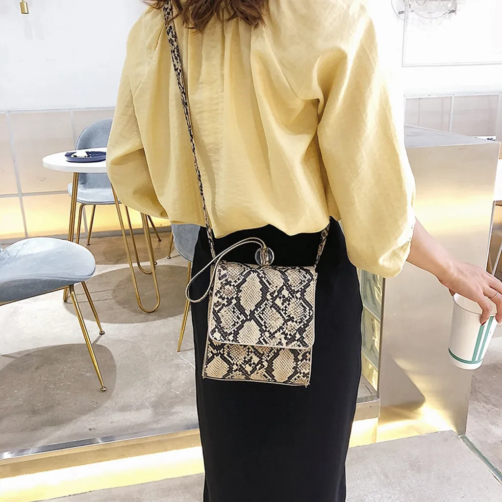 Новая модная женская Синтетическая кожаная сумка-мессенджер боа кожаная сумка для змеи модная сумка через плечо клатч женская вечерняя сумочка# N3