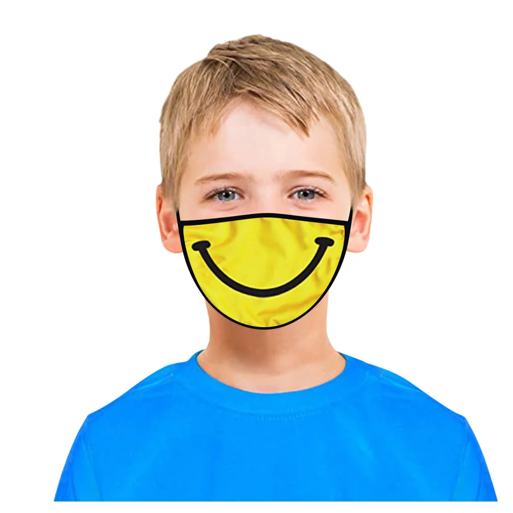 Funny Print Scarf washcloth Kids Dustproof Windproof Protective Washable and Resuable Cloth-washcloth Bandana |