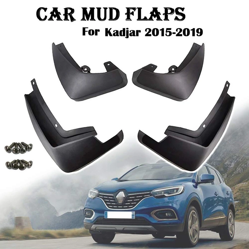 Модернизированные Брызговики для Renault Kadjar- крыло полная защита Брызговики 4 шт