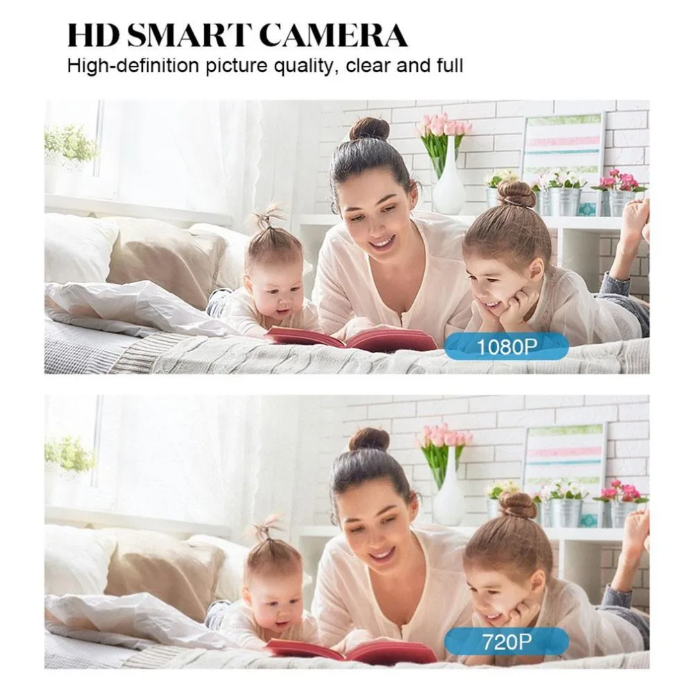 1080P 720P домашняя ip-камера безопасности двухсторонняя аудио Беспроводная мини-камера ночного видения CCTV WiFi камера детский монитор